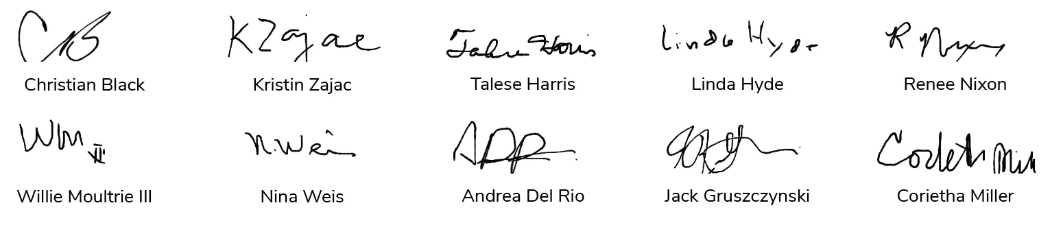 DIA Signatures Page 1