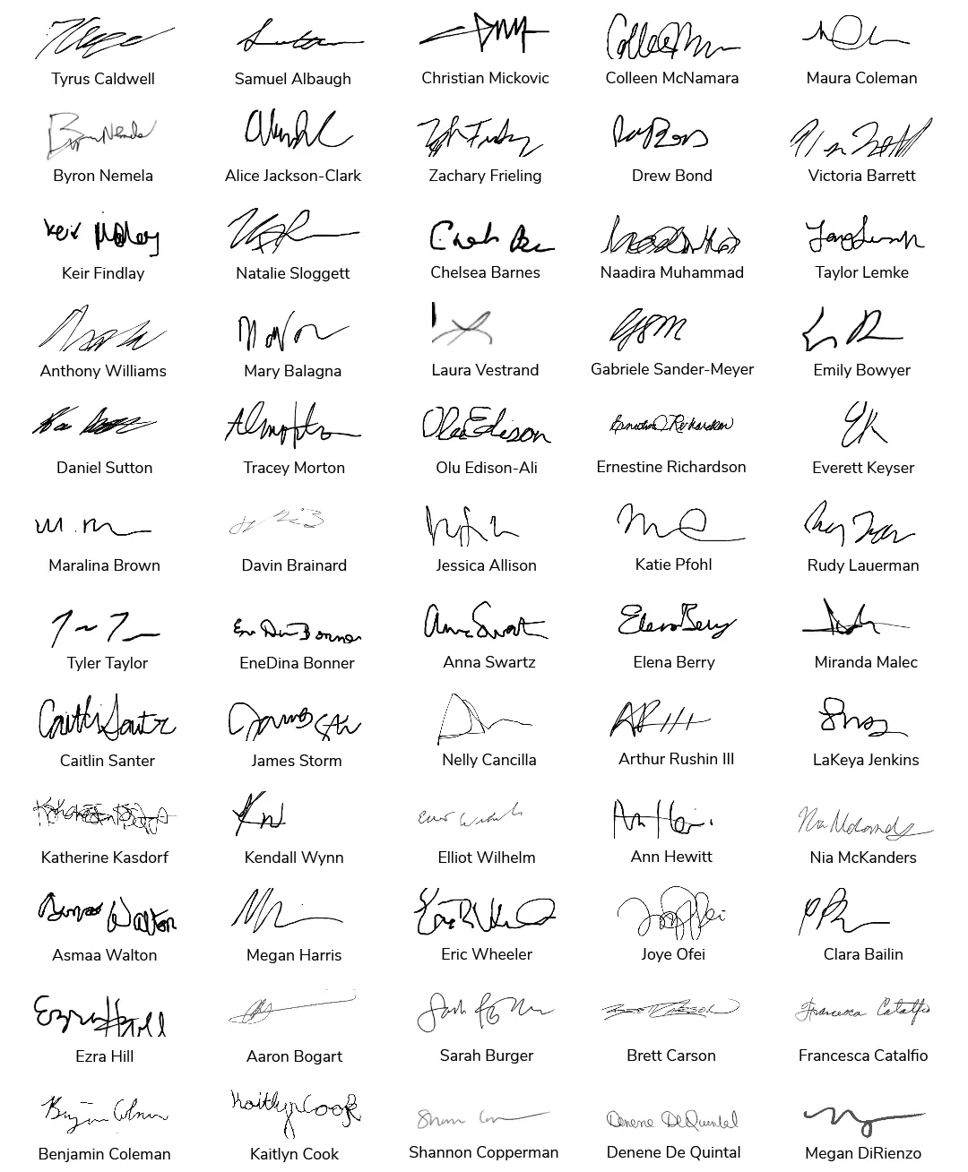 DIA Signatures Page 2